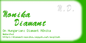 monika diamant business card